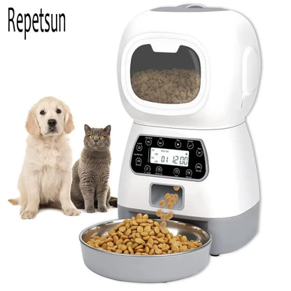 Cat food dispenser timer automatic best sale