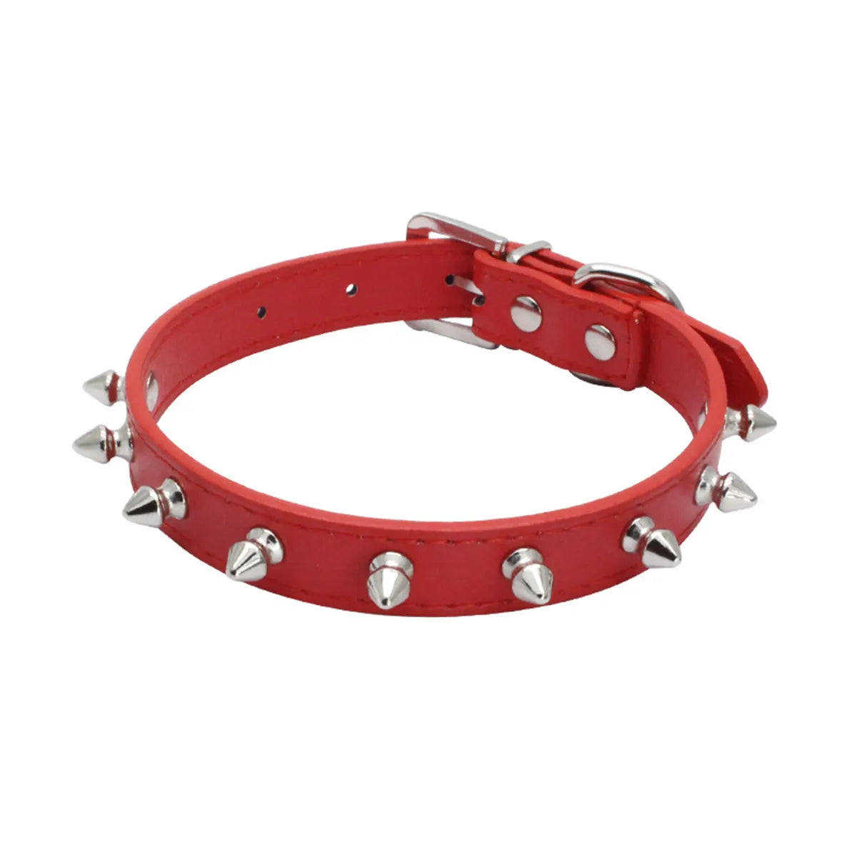 Dog Collar Leather Spiked Studded Collars