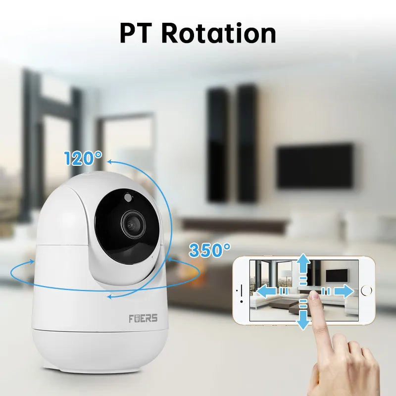 Smart Home Indoor WiFi Wireless Surveillance Camera Automatic Tracking Baby Pet Monitor