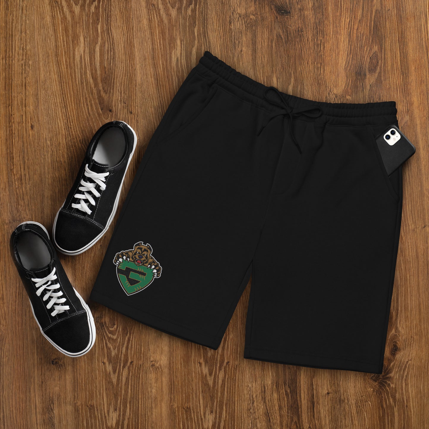 Green Lone 3 fleece shorts