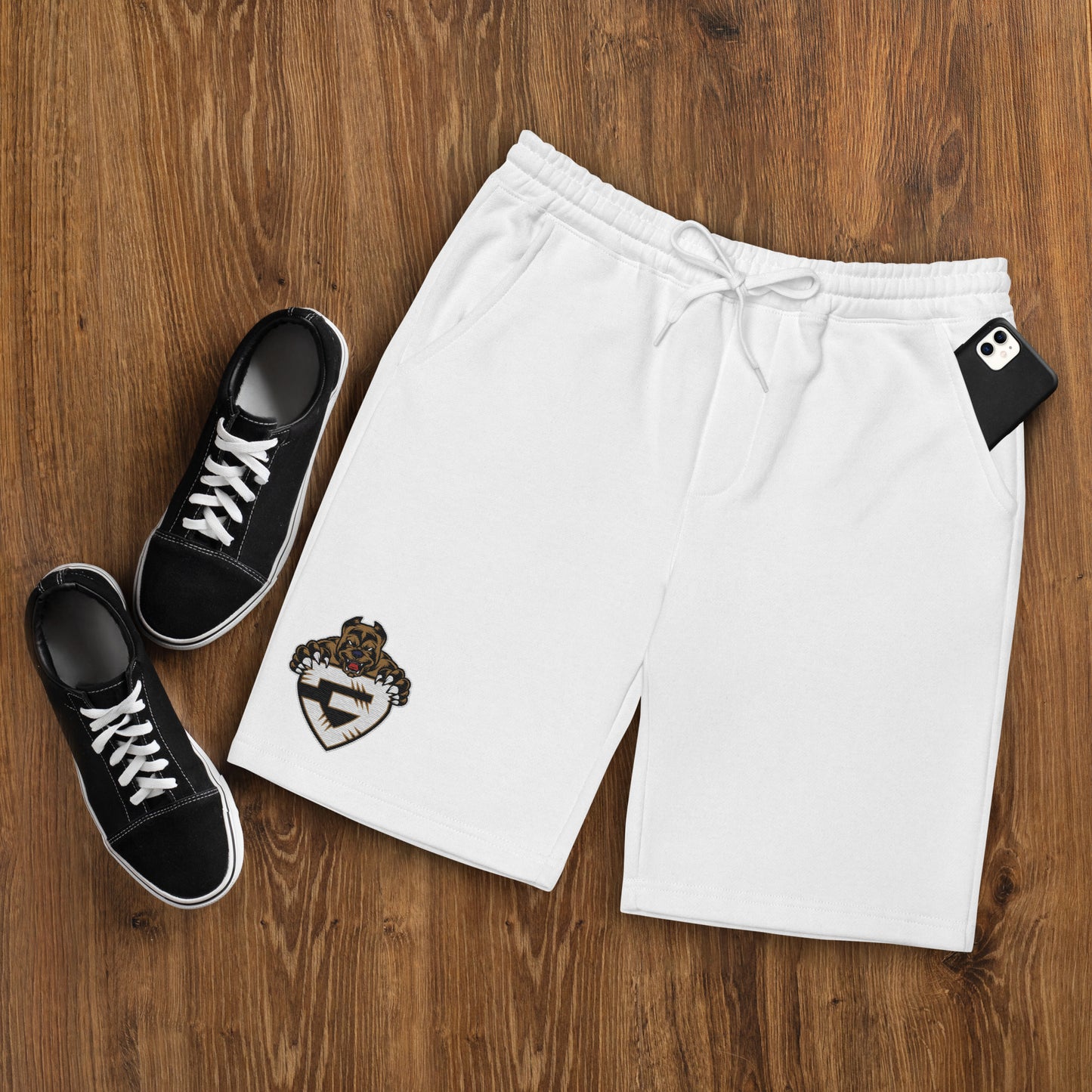 White Lone 3 fleece shorts