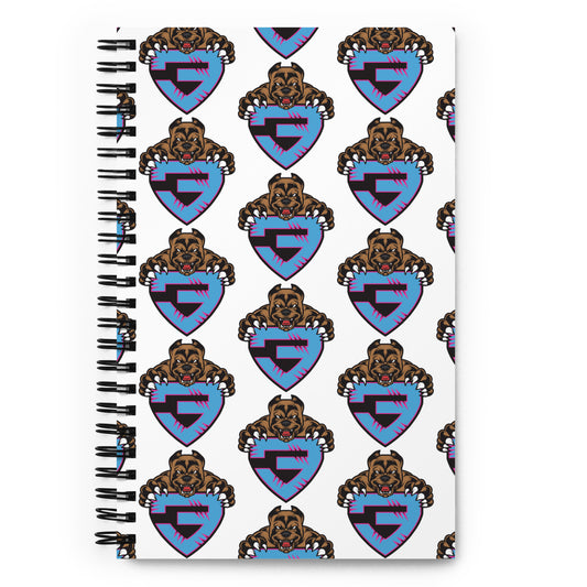 Lone 3 Pattern Spiral notebook